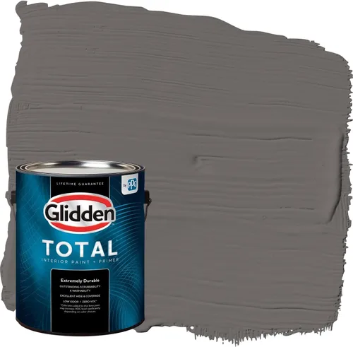 Miniatura 12 de Glidden Pintura Interior + Imprimación: Gris/Plata Antigua, Una Capa, Satinado, 1 Galón