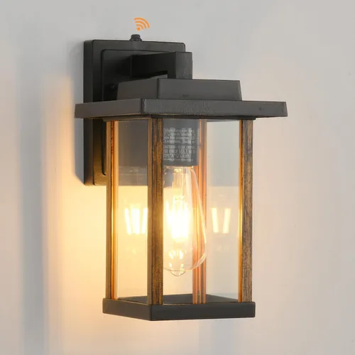 Miniatura 10 de Aplique de pared para exteriores, lámparas de porche exterior, luces de pared exterior antioxidantes para montaje en pared en acabado de grano
