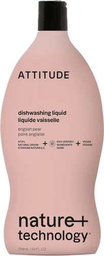 Miniatura 27 de ATTITUDE Jabón para Platos, Verificado por EWG, Líquido para Lavar Platos a Base de Plantas y Vegano, De Origen Natural, Aroma a Ralladura