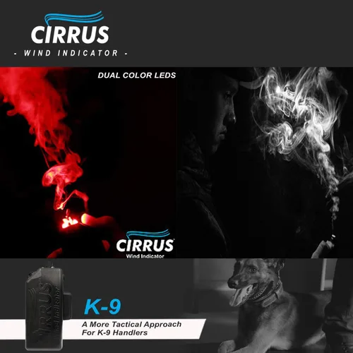 Miniatura 7 de Cirrus Indicador de viento - K9 Indicador de humo de entrenamiento de aroma para perros con linterna LED y banco de energía - Detector recargable