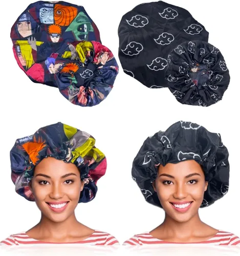 Miniatura 8 de Double Layer Reversible Anime Bonnet for Men and Women - Comfortable Satin Silky Fabric with Elastic Soft Band