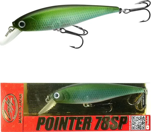 Miniatura 13 de Señuelos de pesca LUCKY CRAFT Pointer 78SP, señuelos de lubina y trucha de agua dulce de 3", suspensión de 4 pies a 5 pies de profundidad, Jerkbait