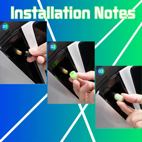 Miniatura 8 de Tapones de vástago de válvula incandescente, tapones universales fluorescentes para válvulas de neumáticos de automóvil, cubiertas de vástago