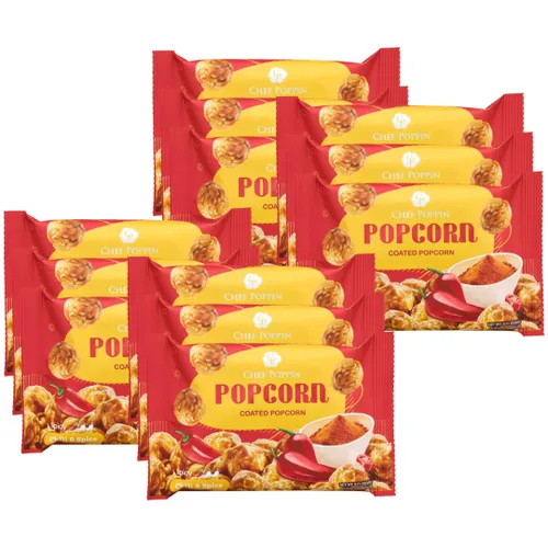 Miniatura 32 de CHEF POPPIN Palomitas de maíz con sabor gourmet de estilo asiático, sin OMG, Air Popped, paquete múltiple de 0.71 onzas