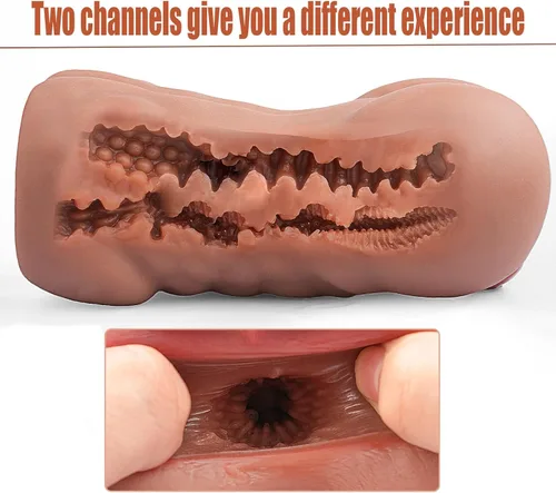 Miniatura 6 de Juguetes sexuales para hombres, masturbadores masculinos, juguetes realistas para adultos, muñeca sexual 3D realista 2 en 1 con vagina y anal, coño