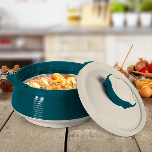 Miniatura 5 de MILTON Venice 2000 - Cacerola de acero inoxidable de doble pared con aislamiento de poliuretano, mantiene la comida caliente y fresca para Roti