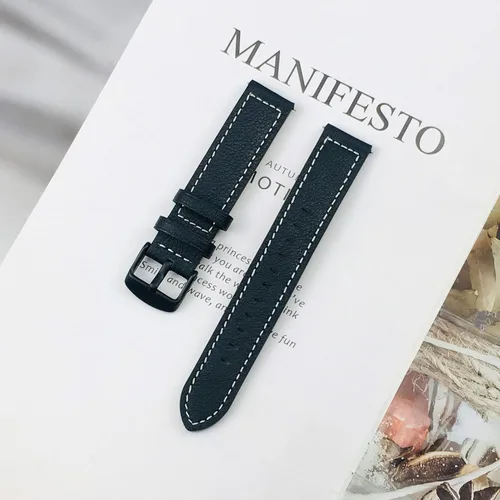 Miniatura 3 de Correas de reloj de 0.866 in de piel compatibles con Fossil Men's Gen 6/5 1.732 in Carly/Julianna/Garrett, Galaxy Watch 3 1.772 in 1.811 in