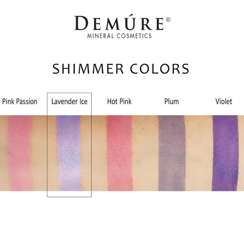 Miniatura 4 de Demure Mineral Make Up (Lavender Ice) Sombra de ojos, sombra de ojos brillante, polvo suelto, sombra de ojos con purpurina, maquillaje de ojos
