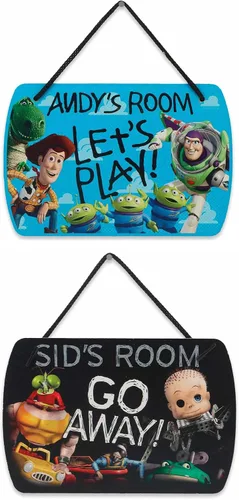 Miniatura 14 de Disney Pixar Monsters, Inc. You Can Find Me Here - Cartel colgante de madera – Lindo cartel de Mike para dormitorio o guardería