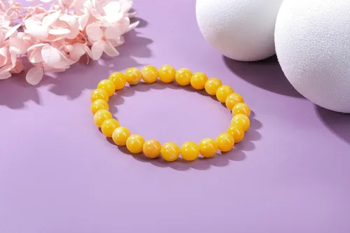 Miniatura 25 de Jovivi Pulsera elástica de cuentas redondas semipreciosas naturales – 0.315 pulgadas hecha a mano con cuentas de piedras preciosas curativas