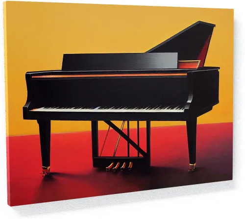 Miniatura 15 de Sense Canvas Piano 18 - Lienzo decorativo para decoración del hogar, póster pequeño de 16 x 12 pulgadas, 0.75 pulgadas