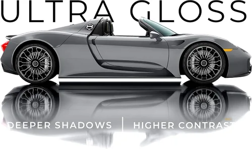Miniatura 4 de VViViD+ Vinilo Ultra Brillante Gris Oscuro Nardo para Envolver Automóviles, Rollo de Película de Repuesto de Pintura Premium con Tecnología