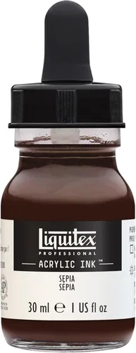 Miniatura 5 de Liquitex - Pintura acrílica profesional INK! Jarro de 1 onza, color blanco de titanio Bronce Rico Iridiscente