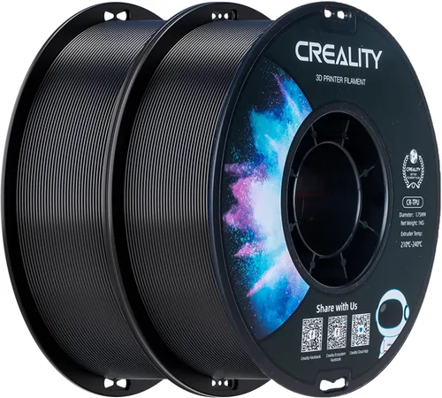 Miniatura 13 de Creality Filamento ABS de 1.75mm, color negro, 2 kg, paquete de filamento para impresora 3D, excelente resistencia, inodoro, no tóxico, estabilidad