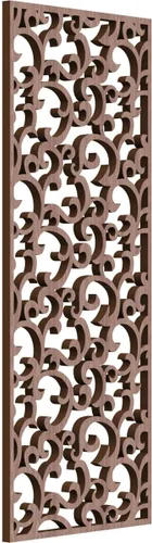 Miniatura 107 de Wheatland Paneles de pared decorativos de madera con calado, 9 3/8 pulgadas de ancho x 24 3/8 pulgadas de alto x 1/4 de alto, nogal