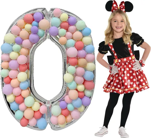 Miniatura 6 de Skywin Números grandes para decoración de fiestas: 8, números grandes para decoraciones de fiesta de 65 pulgadas (5.42 pies), marco de globo