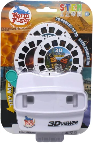 Miniatura 14 de WARM FUZZY Toys 3D Viewfinder (Aligator) - Visor para niños y adultos, juguetes clásicos, visor de diapositivas, visor de carrete 3D, retro