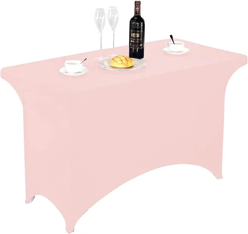 Miniatura 147 de FORLIFE - Funda de mesa de elastano, mantel ajustado de 4 pies para mesas rectangulares, funda elástica para patio, universal para bodas, banquetes