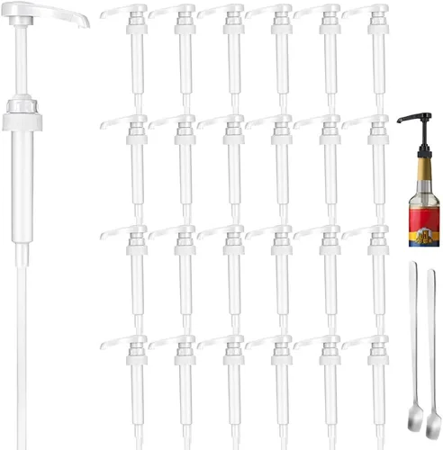 Miniatura 9 de 10 piezas de bomba de jarabe de café dorada, compatible con botellas de 750ml/25.4 Oz, bombas dispensadoras de jarabe excelentes para mezclas