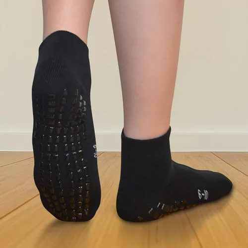 Miniatura 2 de Calcetines antideslizantes de agarre para niños (4 a 16 años), calcetines deportivos acolchados para hospital para niños y niñas