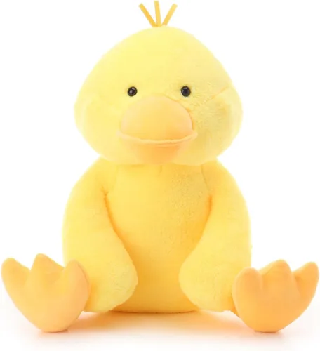 Miniatura 11 de Juguetes de Cordero de Albaricoque de Peluche de Pato de Terciopelo Blanco con Pata Fina, Animal de Peluche Suave y Abrazable Perfecto para Niños