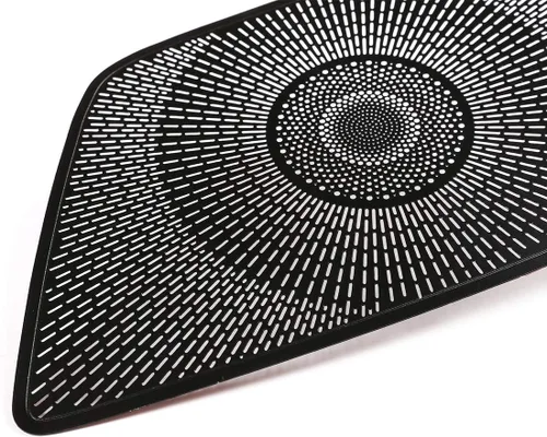 Miniatura 5 de Aleación de aluminio negro coche tablero altavoz cubierta ajuste para BMW X5 G05 2019 auto accesorios