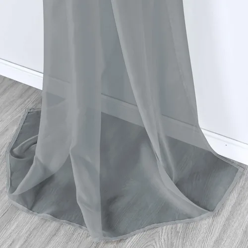 Miniatura 2 de KEQIAOSUOCAI Cortina transparente azul marino para ventana, cenefa de 216 pulgadas de largo, tela transparente para drapear cortinas, para bodas