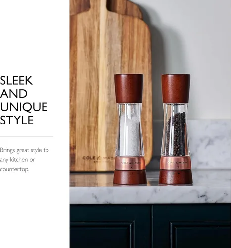 Miniatura 7 de Cole & Mason Derwent Molinillo de Pimienta - Molinillo de Pimienta Gourmet de Precisión - Herramientas Recargables para Condimentos y Especias - Oro