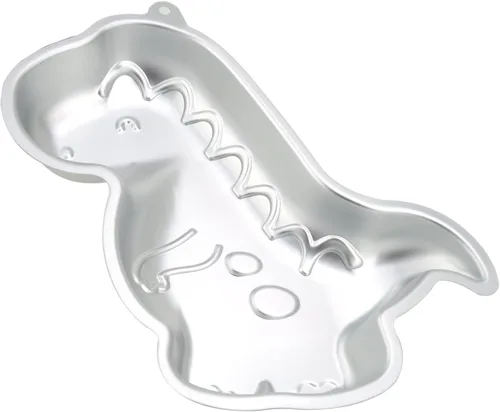 Miniatura 4 de Molde de pastel con forma de dinosaurio de trébol, molde de aluminio 3D para pastel de cumpleaños, aniversario, fiesta, Navidad