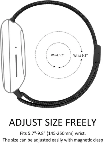 Miniatura 4 de Maxjoy Compatible con correas Fitbit Sense/Versa 3, correa de metal de acero inoxidable Versa3 con funda protectora compatible con reloj Fitbit
