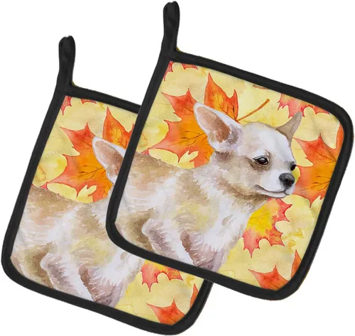 Miniatura 198 de Caroline's Treasures BB9655PTHD - Juego de soportes para ollas de cocina resistentes al calor, almohadillas calientes para horno, 7 1/2 x 7 1/2
