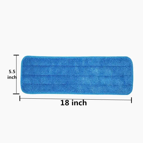 Miniatura 4 de Almohadilla de microfibra para trapeador de 18 pulgadas para mopas húmedas y secas, reutilizables, compatibles con el sistema de cuidado del suelo