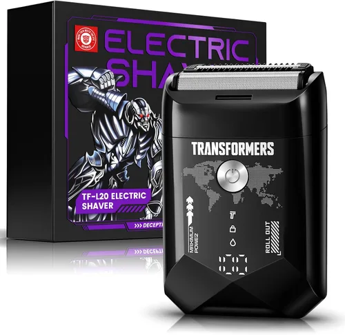 Transformers Afeitadora eléctrica de papel de aluminio para hombres: maquinilla de afeitar eléctrica portátil para la cara - Maquinilla de afeitar