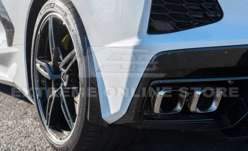 Miniatura 6 de Repuesto para los modelos Chevrolet Corvette C8 Stingray y Z51 2020 actuales GM Factory XL - Par de protectores de salpicaduras laterales Plástico