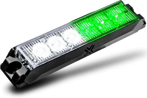 Miniatura 61 de LAMPHUS NanoFlare - Luz de advertencia estroboscópica de 5 pulgadas y 6 W, color blanco ámbar, luz de advertencia estroboscópica para parrilla