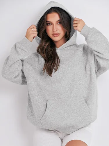 Miniatura 4 de ANRABESS - Sudaderas con capucha para mujer, sobre talla, de vellón de manga larga, modelo de 2024, para otoño
