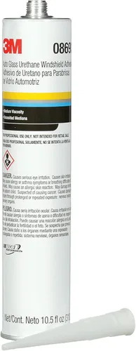 3M adhesivo para parabrisas de uretano de vidrio automotriz, 08693, viscosidad media, alta resistencia, curado rápido, cartucho de 310 ml/10.5 fl