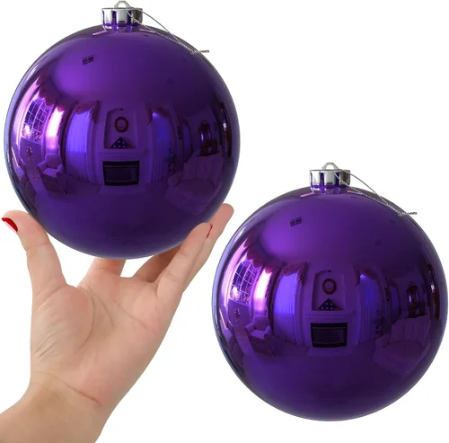 Miniatura 79 de Bolas de Navidad Grandes de 3.2" en Azul Bebé - Adornos para Árbol de Navidad, Bolas Colgantes Inastillables para Cumpleaños, Halloween, Boda