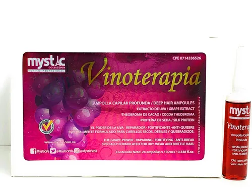 Miniatura 4 de Mystic Vinoterapia - Ampollas para cabello profundo (24 unidades)