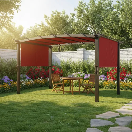 Miniatura 2 de Garden Winds Toldo de repuesto universal para pérgolas, Cinnabar