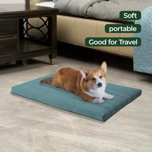 Miniatura 4 de BALANCE Cama para Jaula de Perro, Colchoneta Ortopédica para Perro con Forro Impermeable, Alfombrilla de Espuma Lavable para Jaula para Mascotas