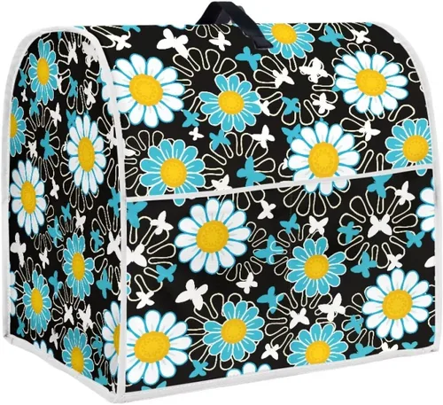 Miniatura 25 de Funda para batidora con estampado de girasol y bandera americana, cubierta protectora contra el polvo, adecuada para la mayoría de los modelos