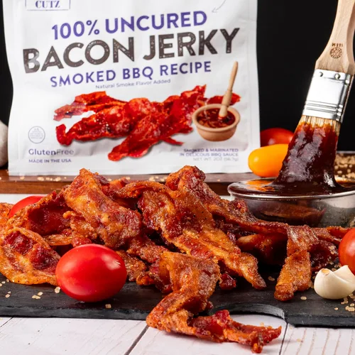 Miniatura 6 de Paquete variado de cecina de tocino, 5 sabores y hasta 0.85 oz de proteína por bolsa, totalmente cocido, sabores atrevidos, excepcionalmente