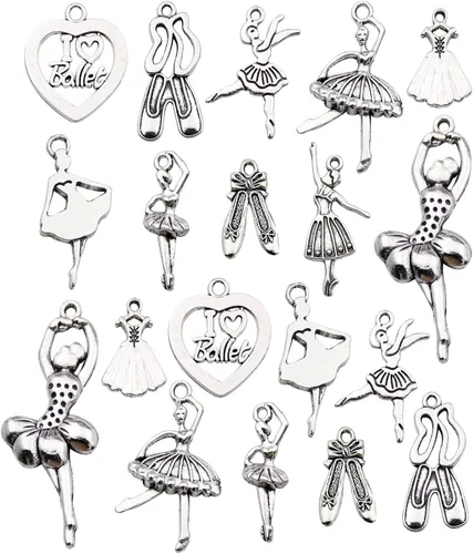 Miniatura 9 de Suministros de manualidades de 3.53 oz (80 unidades) de plata antigua, animales, gatos, perros, mascotas, colgantes para manualidades, accesorios