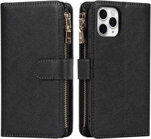 Miniatura 7 de Funda para iPhone 11 Pro Max para mujeres y hombres con tarjetero para iPhone 11 Pro Max, funda cruzada con correa para el hombro, bolsillo
