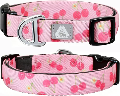 Miniatura 16 de Collar de perro acolchado suave, cuello de 16 a 25 pulgadas, collar ajustable resistente con logotipo reflectante 3M para perros medianos y grandes