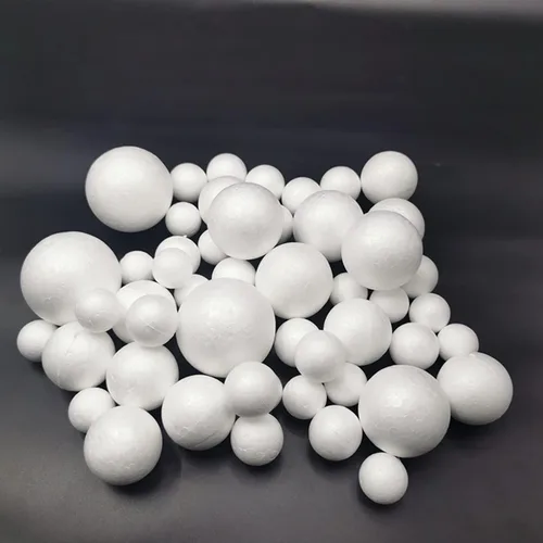 Miniatura 5 de Paquete de 50 bolas de espuma para manualidades, 5 tamaños (1-2.4 pulgadas), bolas redondas lisas de poliestireno blanco, bolas de espuma para artes