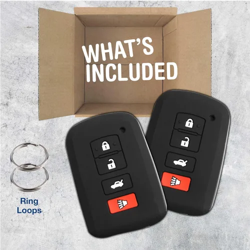 Miniatura 3 de KeyGuardz - Carcasa exterior de goma suave para llave de automóvil con control remoto sin llave para Toyota Avalon Camry Corolla Highlander Rav4