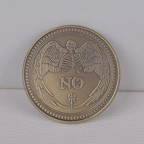 Miniatura 7 de Moneda de Desafío, Moneda de adivinación sí, no (bronce)
