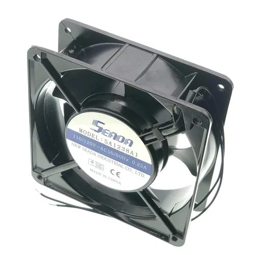 Miniatura 3 de para SA1238A1 SEADA 110/120V 4.724 in Ventilador axial - 0.25A 50/60HZ 12038 Ventilador de enfriamiento de 2 hilos, ventilador de enfriamiento